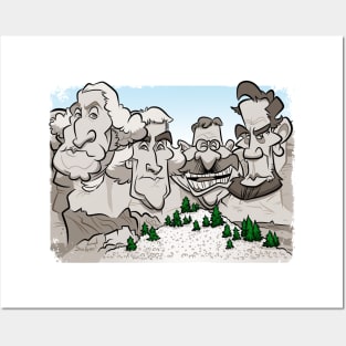 Rushmore Caricature Posters and Art